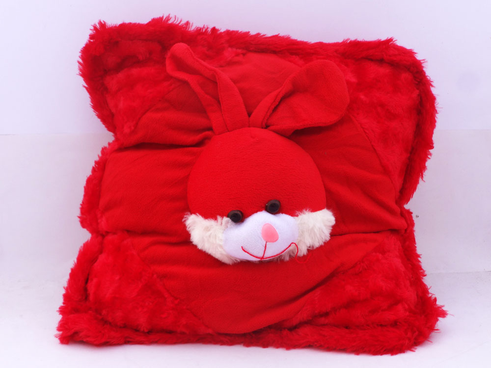One Head Bunny Cushion