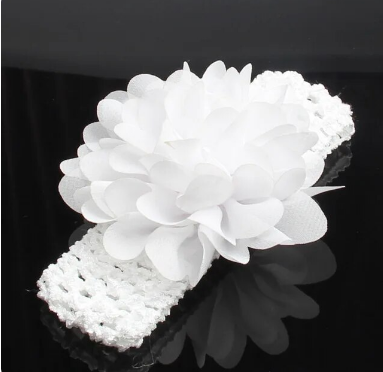 Korean silk chiffon handmade flower headband